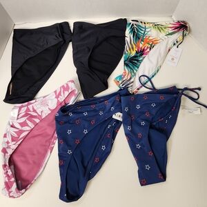 Bundle of 6 Size XL Bikini Bottoms Swimwear Swim Suit Bathing Suit Beach Summer